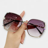 Damskie okulary z gradientowym efektem