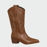 Elena - Skórzane zachodnie kowbojskie buty